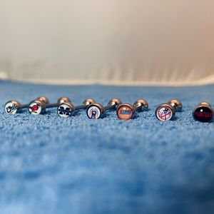 🌳 4/$20 “SPORTS” Set of 7 Tongue Rings